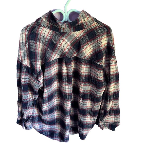 bp soft red pink plaid flannel - Picture 2 of 4